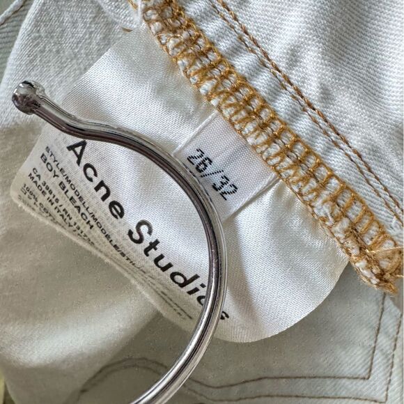 Acne Studios Boy Jean in Bleach Straight Jeans Size 26 - Picture 15 of 15